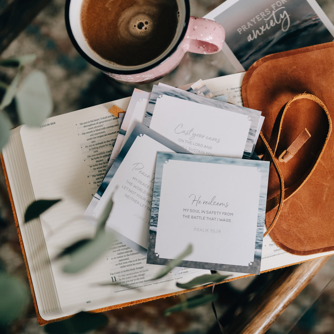 Verse cards for scripture over anxiety