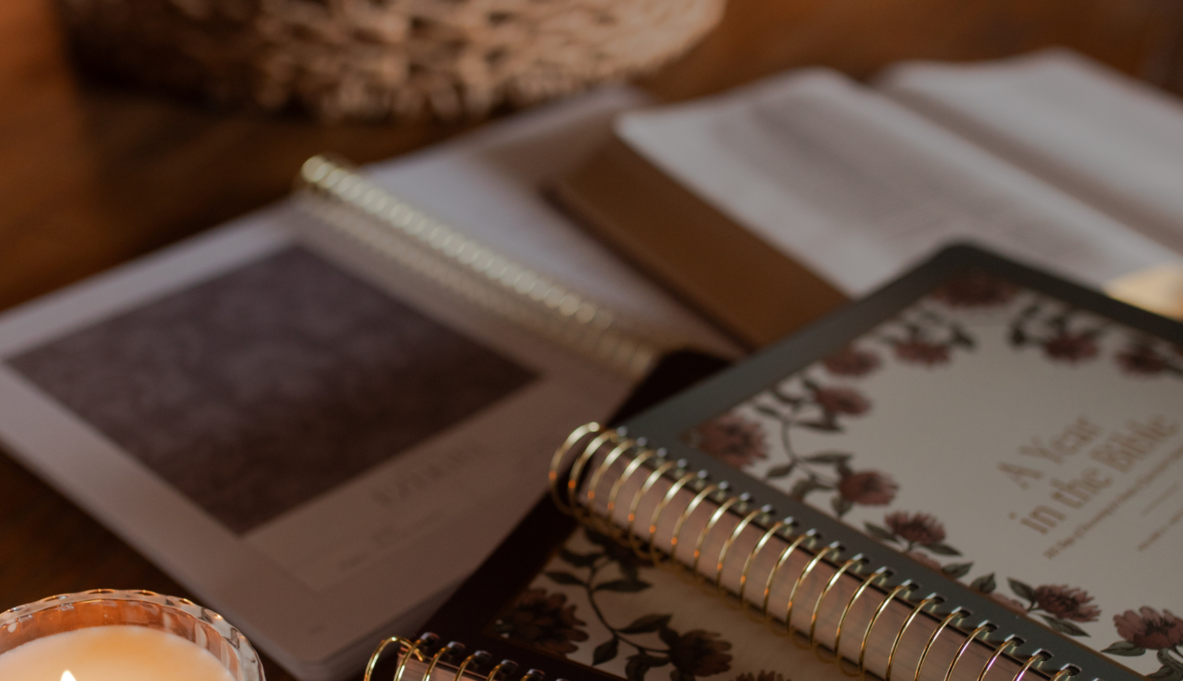 Motherhood Bible study on table